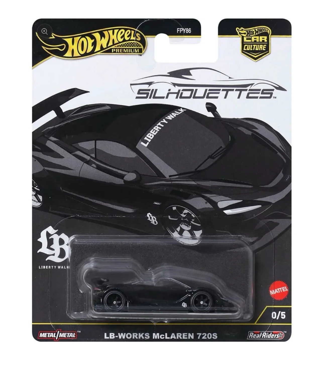 Hot Wheels 2025 Car Culture Silhouettes LB-Works McLaren 720S 0/5 CHASE