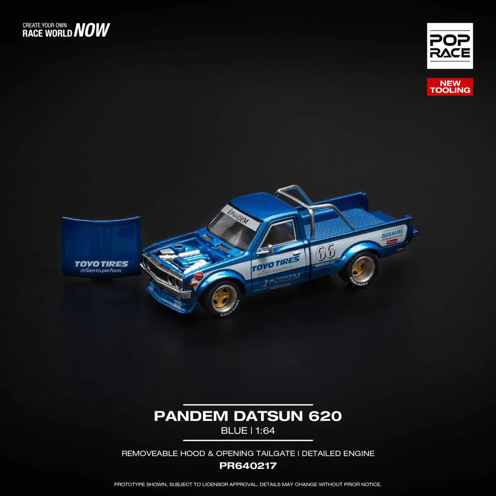 POP RACE PANDEM DATSUN 620 BLUE